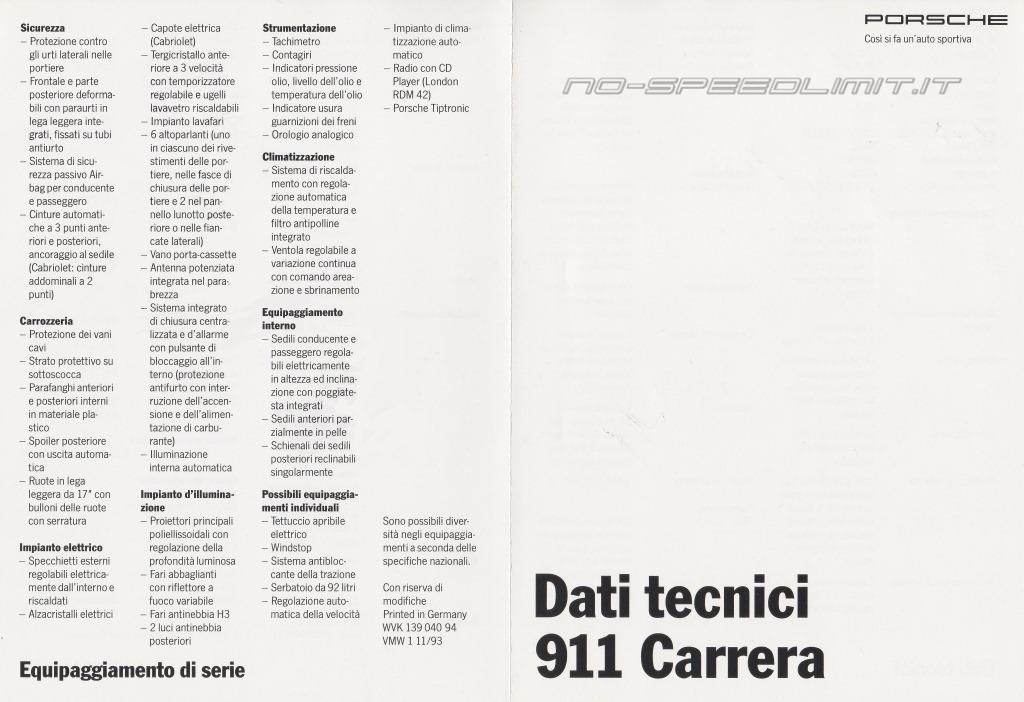 Porsche Literature 1994